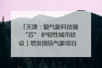 天津：锻气象科技强“芯” 护韧性城市建设｜增发国债气象项目落地见效系列报道