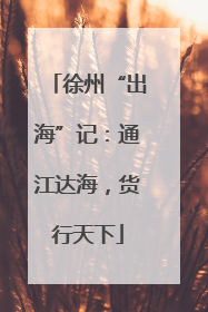 徐州“出海”记：通江达海，货行天下