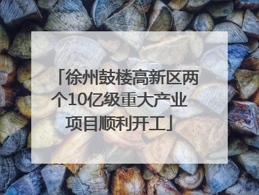 徐州鼓楼高新区两个10亿级重大产业项目顺利开工