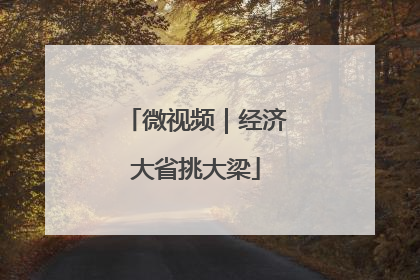 微视频｜经济大省挑大梁