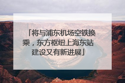 将与浦东机场空铁换乘，东方枢纽上海东站建设又有新进展