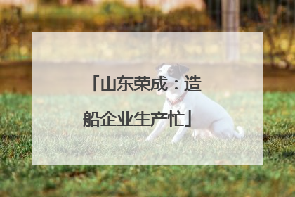 山东荣成：造船企业生产忙