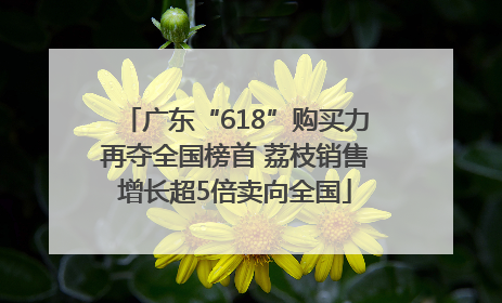 广东“618”购买力再夺全国榜首 荔枝销售增长超5倍卖向全国