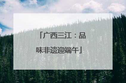 广西三江：品味非遗迎端午