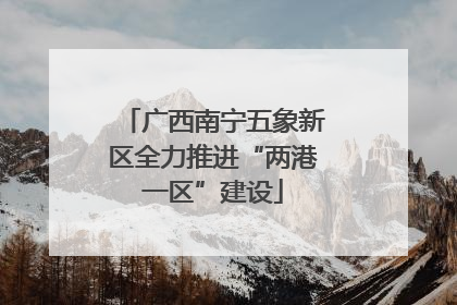 广西南宁五象新区全力推进“两港一区”建设