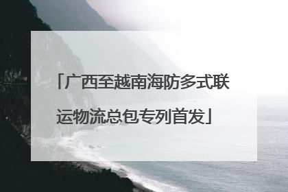 广西至越南海防多式联运物流总包专列首发