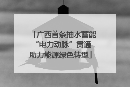 广西首条抽水蓄能“电力动脉”贯通 助力能源绿色转型