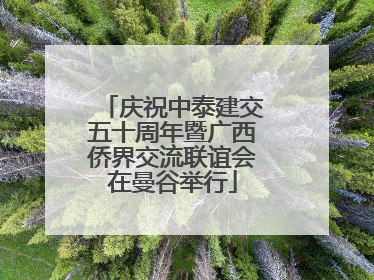 庆祝中泰建交五十周年暨广西侨界交流联谊会在曼谷举行