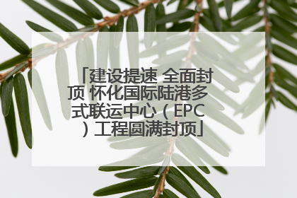 建设提速 全面封顶 怀化国际陆港多式联运中心（EPC）工程圆满封顶