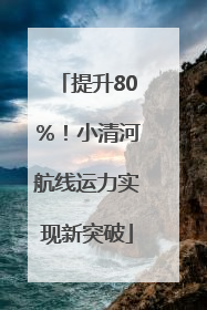 提升80％！小清河航线运力实现新突破