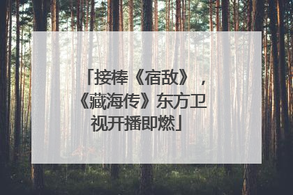 接棒《宿敌》，《藏海传》东方卫视开播即燃