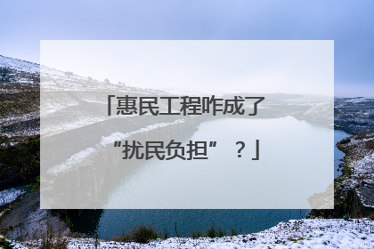 惠民工程咋成了“扰民负担”？