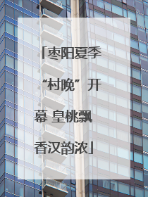 枣阳夏季“村晚”开幕 皇桃飘香汉韵浓