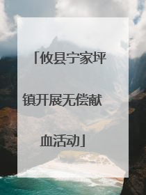 攸县宁家坪镇开展无偿献血活动