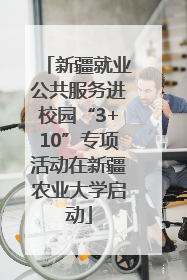 新疆就业公共服务进校园“3+10”专项活动在新疆农业大学启动
