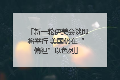 新一轮伊美会谈即将举行 美国仍在“偏袒”以色列