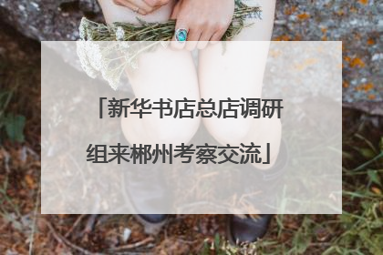 新华书店总店调研组来郴州考察交流