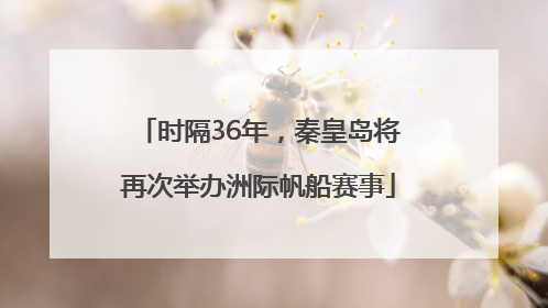 时隔36年，秦皇岛将再次举办洲际帆船赛事