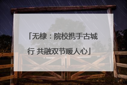 无棣：院校携手古城行 共融双节暖人心