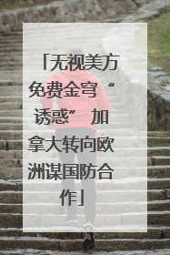 无视美方免费金穹“诱惑” 加拿大转向欧洲谋国防合作