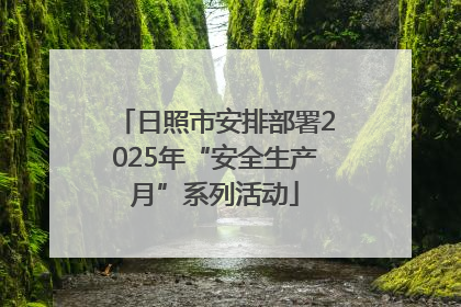 日照市安排部署2025年“安全生产月”系列活动
