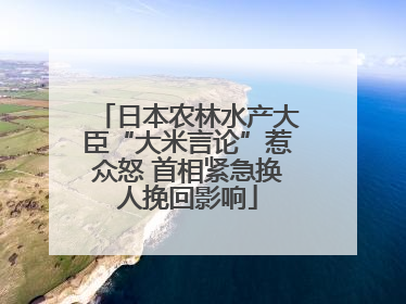 日本农林水产大臣“大米言论”惹众怒 首相紧急换人挽回影响