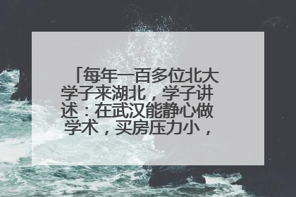 每年一百多位北大学子来湖北，学子讲述：在武汉能静心做学术，买房压力小，创业成本低