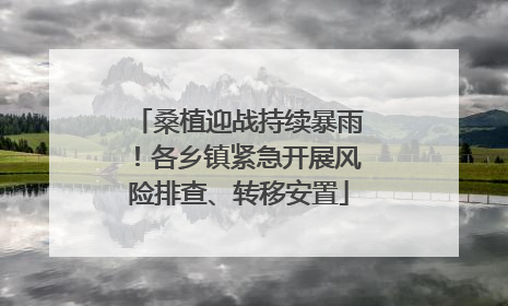 桑植迎战持续暴雨！各乡镇紧急开展风险排查、转移安置