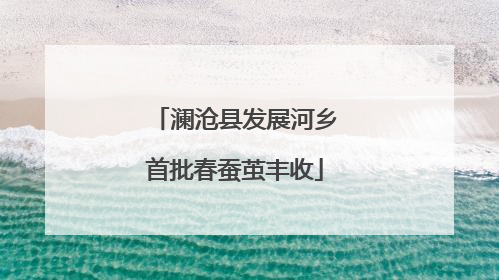 澜沧县发展河乡首批春蚕茧丰收