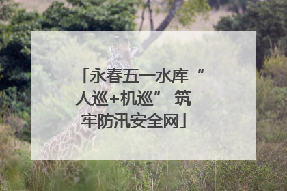 永春五一水库“人巡+机巡” 筑牢防汛安全网