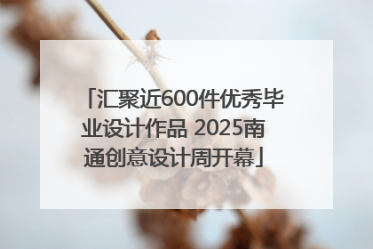 汇聚近600件优秀毕业设计作品 2025南通创意设计周开幕