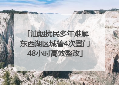 油烟扰民多年难解 东西湖区城管4次登门48小时高效整改