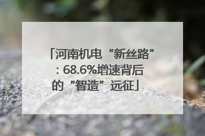 河南机电“新丝路”：68.6%增速背后的“智造”远征