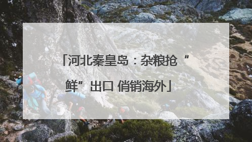 河北秦皇岛：杂粮抢“鲜”出口 俏销海外