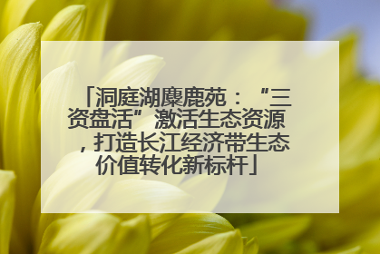 洞庭湖麋鹿苑：“三资盘活”激活生态资源，打造长江经济带生态价值转化新标杆
