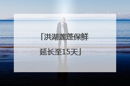 洪湖莲蓬保鲜延长至15天