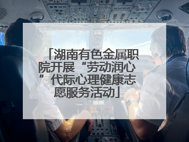 湖南有色金属职院开展“劳动润心”代际心理健康志愿服务活动
