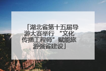 湖北省第十五届导游大赛举行 “文化传播工程师”赋能旅游强省建设