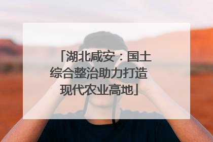 湖北咸安：国土综合整治助力打造现代农业高地