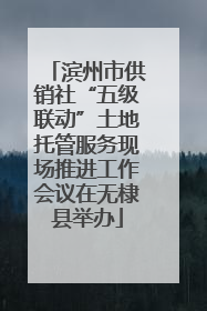 滨州市供销社“五级联动”土地托管服务现场推进工作会议在无棣县举办
