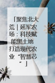 聚焦北大荒｜延军农场：科技赋能黑土地 打造现代农业“智慧芯”