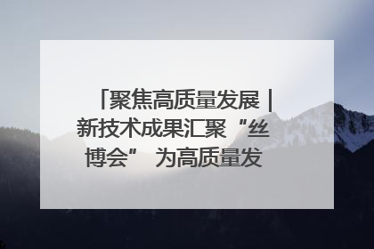 聚焦高质量发展｜新技术成果汇聚“丝博会” 为高质量发展注入新动能