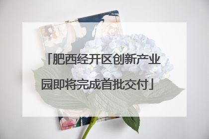 肥西经开区创新产业园即将完成首批交付