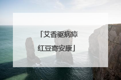 艾香驱病瘴 红豆寄安康