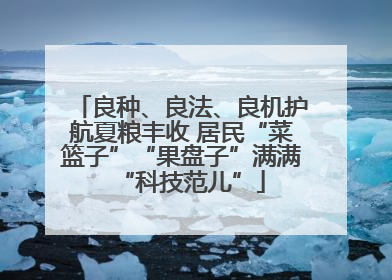 良种、良法、良机护航夏粮丰收 居民“菜篮子”“果盘子”满满“科技范儿”