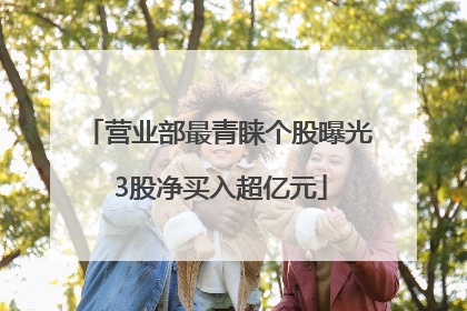 营业部最青睐个股曝光 3股净买入超亿元