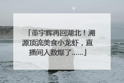 董宇辉再回湖北！溯源顶流美食小龙虾，直播间人数爆了……
