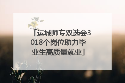 运城师专双选会3018个岗位助力毕业生高质量就业