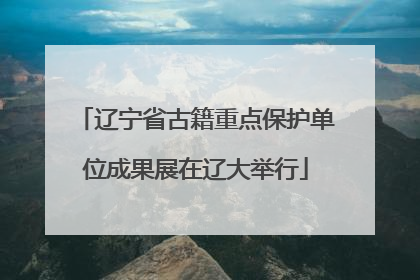辽宁省古籍重点保护单位成果展在辽大举行