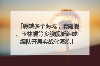 辗转多个海域，渭南舰、玉林舰等多艘舰艇组成编队开展实战化演练